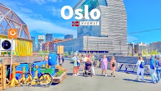 Oslo Norway 🇳🇴  Summer Walk  4K60fps HDR  Walking Tour [upl. by Arnon]