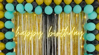 Birthday Decoration Ideas At Home  Balloon Decoration Ideas [upl. by Eenafets664]