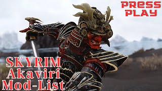 Skyrim AKAVIRI SAMURAI EPIC BUILD  BEST MODS LOAD ORDER XBOX [upl. by Sedecram16]