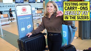 Testing Carry On Luggage at the Airport for the Most Popular Airlines [upl. by Annaerb]