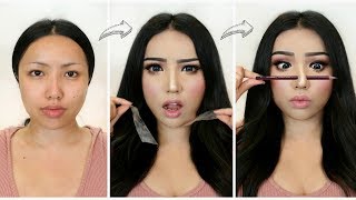 I followed VIRAL ASIAN MAKEUP TRANSFORMATIONS [upl. by Forbes]