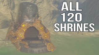 Zelda Breath of the Wild  All 120 Shrines [upl. by Stanway]