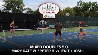 2024 NP Windy City Classic  Mixed Doubles 50  MaryKateW PeterB vs JenT JoshL [upl. by Annodahs]