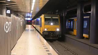 NS 186 032 en 186 037 met IC Direct in Schiphol [upl. by Dean]