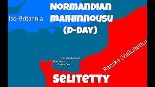 Normandian Maihinnousu DDay  Historian Kouluprojekti [upl. by Ynnelg382]