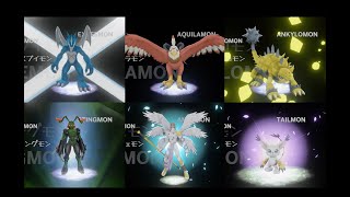 Digimon Adventure 02 All Main Digivolutions [upl. by Orenid]