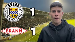 ST MIRREN GRAB VITAL GOAL ST MIRREN 11 SK BRANN VLOG [upl. by Britton748]