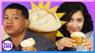 Latinos Try Concha Croissants aka Cronchas [upl. by Misha618]