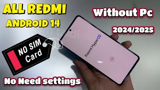 Redmi Note 12 pro Note 13 Pro Frp Bypass Without Pc All Method 2024 Android 14 [upl. by Maridel]