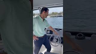 Swift Trawler 41  how to turn on the light bar on the Bimini on the flybridge [upl. by Morie]