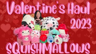 Unboxing Huge Valentines Day Squishmallows Haul 2023  Squishmallows for your Sweetheart [upl. by Hanyaz]