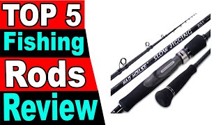 TOP 5 Best Fishing Rods Review 2024 [upl. by Nerak]