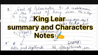 King Lear by William Shakespeare Summary Characters Notes ✍️UGC NET SET Notes Check ✅ in detail [upl. by Zullo]