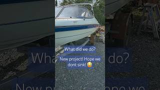 New project fixerupper boat First boat for us see if we will use itHope we dont sink Advice [upl. by Hgielar]