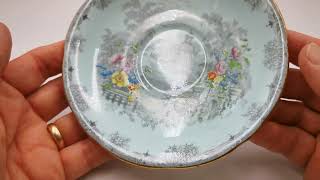 Vintage Aynsley China Queens Garden 35090 Saucer [upl. by Bucher]