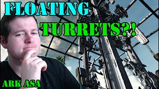 Ark Asa How to Make Floating Turrets for your Turret tower in Survival Ascended  Op PvP Defence Tip [upl. by Dinnage742]