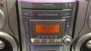 PANASONIC SAPM11 5 Disc CD Changer Radio Cassette HiFi System [upl. by Akeryt]