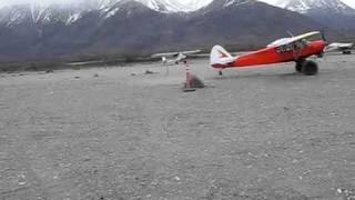 STOL world record attempt Amazing CUB plane take off and landing [upl. by Aihsenek778]