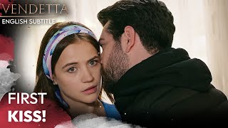 First Kiss  Vendetta English Subtitled  Kan Cicekleri [upl. by Zerla]