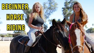 City Girls First Rodeo Beginner Horse Riding 101 [upl. by Simaj]