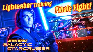 Star Wars Galactic Starcruiser Lightsaber Training Finale Fight amp Celebration Day 2 Part 4 [upl. by Gough]