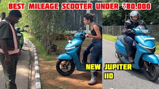 TVS Jupiter 110 ride review TVS Jupiter 110 Mileage [upl. by Nwahsauq]