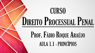 Princípios do Direito Processual Penal  Aula 11  Curso de Direito Processual Penal [upl. by Thilda]