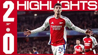 BIG CHAMPIONS LEAGUE WIN 🔥  HIGHLIGHTS  Arsenal vs PSG 20  Havertz amp Saka  UCL [upl. by Mandler87]