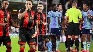 Bournemouth 20 Arsenal  Red Card amp Defensive Team Selection Gives First Loss Taylor [upl. by Duj]