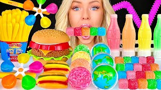 ASMR SOUR CANDY WARHEADS CUBES SOUR SPRAY WAX CANDY EARTH GUMMY RAINBOW DESSERTS MUKBANG 먹방 [upl. by Glover835]