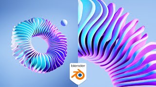 Modern animated MoGraph loop in Blender 33 Blender Tutorial [upl. by Odama]