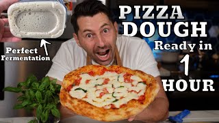 How To Make Pizza Dough Ready in 1 Hour⎮At Home [upl. by Anul]