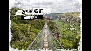 ZIPLINING AT LAKE ELAND ORIBI GORGE [upl. by Adara]