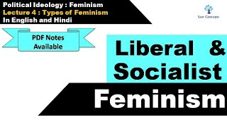 Feminism  Lecture 4  Types of Feminism [upl. by Aihpos]