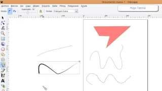 Inkscape  Herramienta a Mano Alzada lápiz [upl. by Jar841]