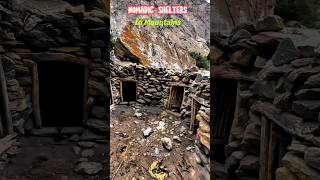 300 year old stone houses in mountains  Nomadic animal shelter rooms  Nangma valley kanday gaon [upl. by Aciraa]