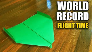 How To Make The World Record Paper Plane  Easy Origami Airplane for Maximum Distance  Craft Times [upl. by Reitrac]