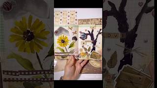 다꾸ASMR A Sunflower Garden 해바라기 정원에서 받는 소포📦 shorts scrapbooking journal [upl. by Teryn188]