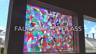 Faux Stained Glass Tutorial [upl. by Florin19]