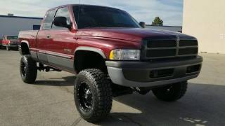 WWWDIESELDEALSCOM LIFTED 2001 DODGE RAM 2500 SLT QUAD CAB 4X4 59L CUMMINS TURBO DIESEL FOR SALE [upl. by Negam]