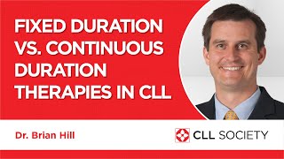 Fixed Duration vs Continuous Duration Therapy in CLL [upl. by Yelbmik]