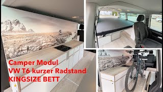 Van Ausbau Camper Modul VW T6 T5 kurzer Radstand Auch für Ford Transit und alle gängigen Busse [upl. by Bunny733]