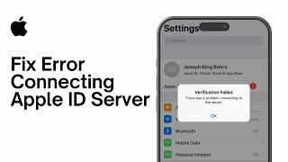 How to Fix There was an error connecting to the Apple ID server 2024 [upl. by Algie901]