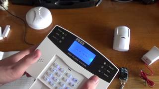 GSM Burglar Alarm Unboxing and Basic Setup [upl. by Yahiya]