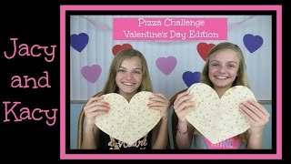 Pizza Challenge  Valentines Day Edition  Jacy and Kacy [upl. by Carmelia]