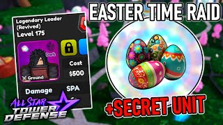 New EASTER TIME RAID Ft 6 Star Madara 5 Units Gameplay  All Star Tower Defense Roblox [upl. by Lauree]