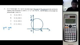 HKCEE 2010 Paper 2 Q51 CG2 Equations of circle [upl. by Artemla531]