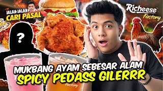 MUKBANG AYAM 100X SPICY BESAR GILERR CARI PASAL MAKAN SEKOR AYAM SAMPAI TERCEKIK [upl. by Darcey]