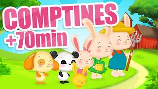 LES COMPTINES POUR ENFANTS 70min [upl. by Cly]