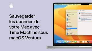 Sauvegarder les données de votre Mac avec Time Machine sous macOS Ventura  Assistance Apple [upl. by Smoht]